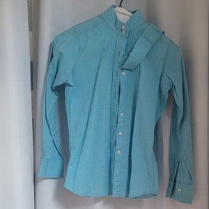 Pale Horse Designs childs 14 Blue plaid show shirt